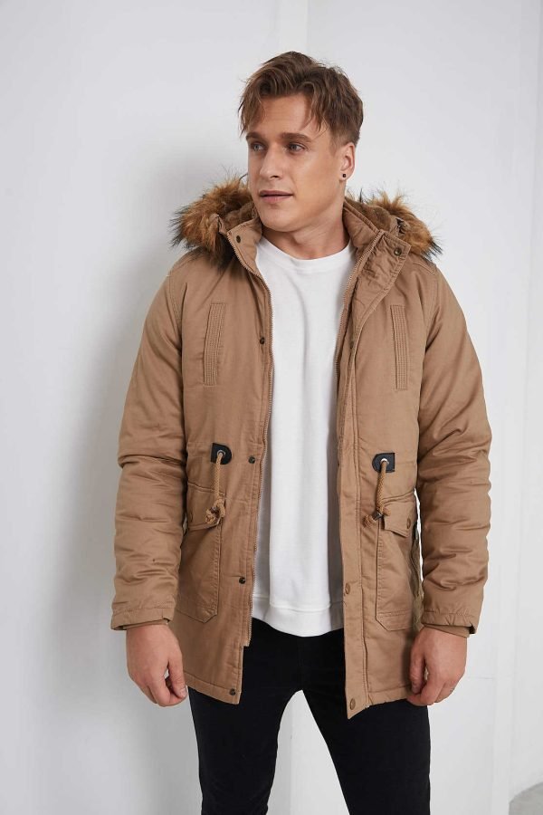 Fleece-Lined Thickened Insulated Cotton Jacket